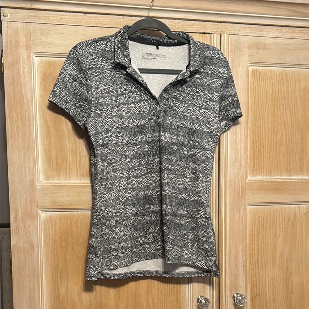 Gray Patterned Women's Top